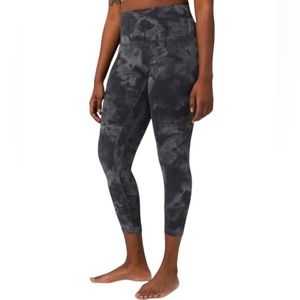 Lululemon align 28” high waste diamond dye pitch grey granite grey